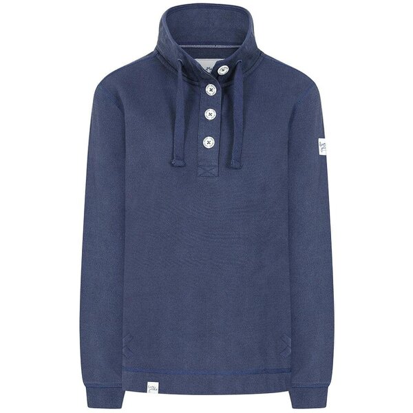 Lazy Jacks LJ301 - Ladies Pique Sweatshirt - Twilight - Navy Drawstrings