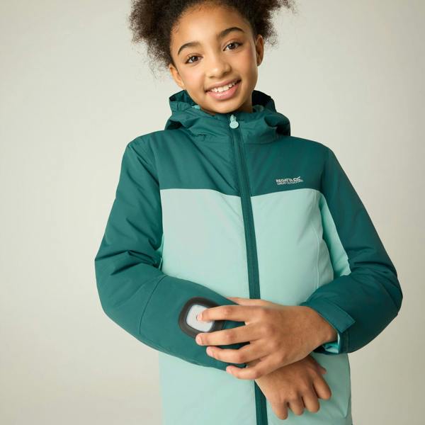 Regatta Kids Beamz Insulated Waterproof Jacket - Mediterranea/Water Ballet