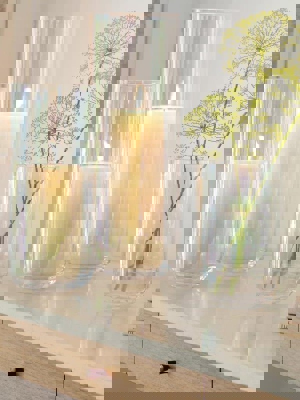 LSA Pearl Candle Holder with Candle 28.5cm