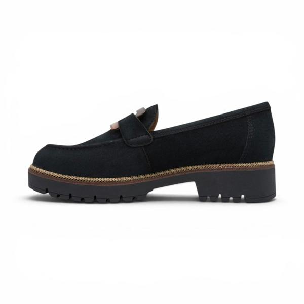 Tamaris Women's Blue Suede Leather Loafer Casual Shoes - 24722-43