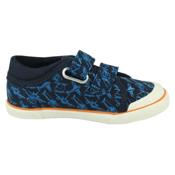 Start-rite Boys Startrite Casual Aeroplane Canvas Shoes Zoom