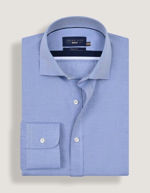 Men's Easy Iron Light Blue Dress Shirt