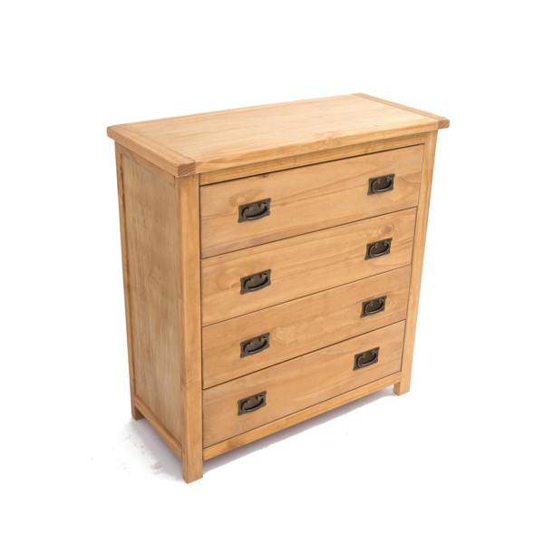 Cabinet Bits Lugo 4 Drawer Chest of Drawers Bras Drop Handle