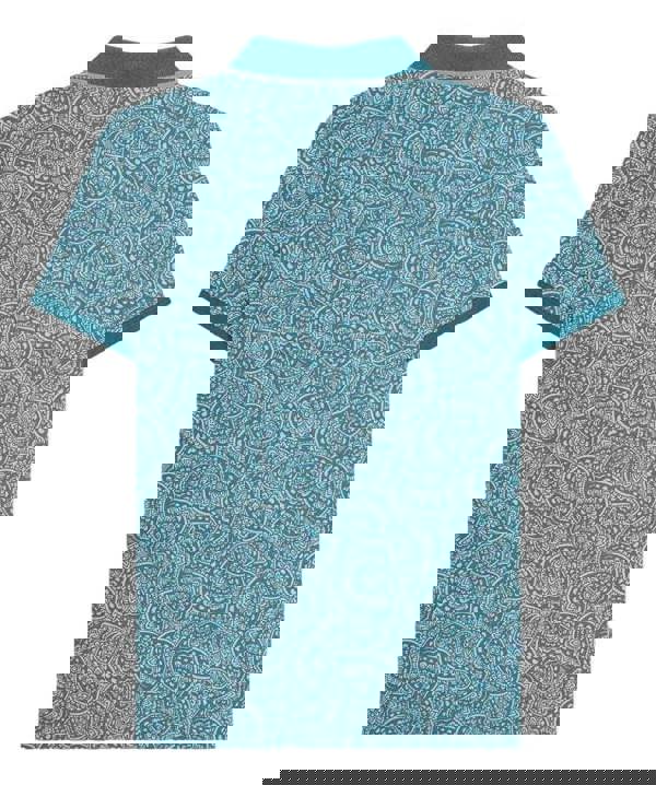 Lambretta Mens Classic Paisley Tonal Mod Retro Ska Casual Polo