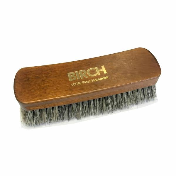 BIRCH MAXI Horsehair Brush - Extra Large for Shoes and Boots 20cm