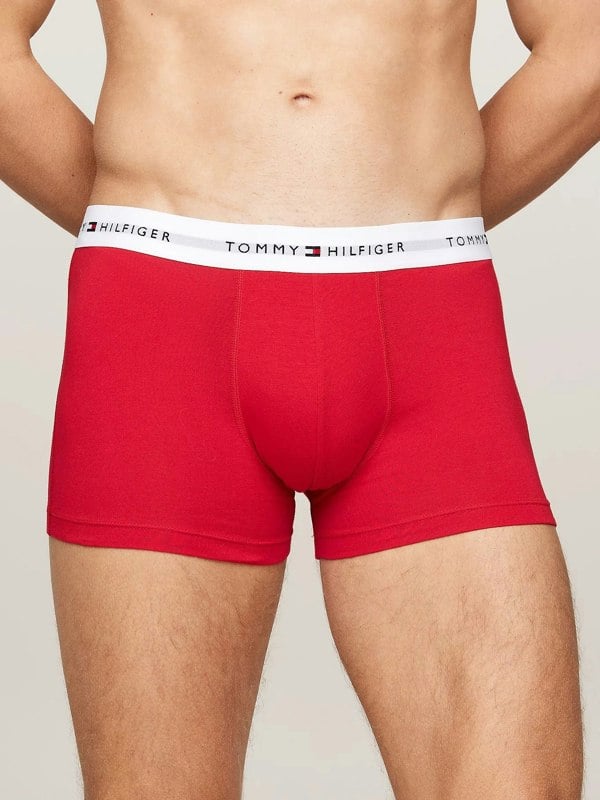 Tommy Hilfiger SIGNATURE COTTON ESS Mens  3 Pack Trunks Multicoloured