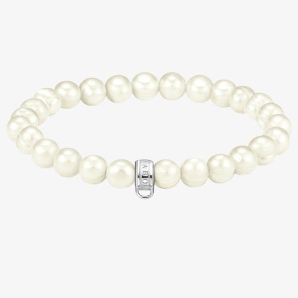 THOMAS SABO As We Love 19cm Freshwater Pearl Silver Bracelet X0293-082-14-L19