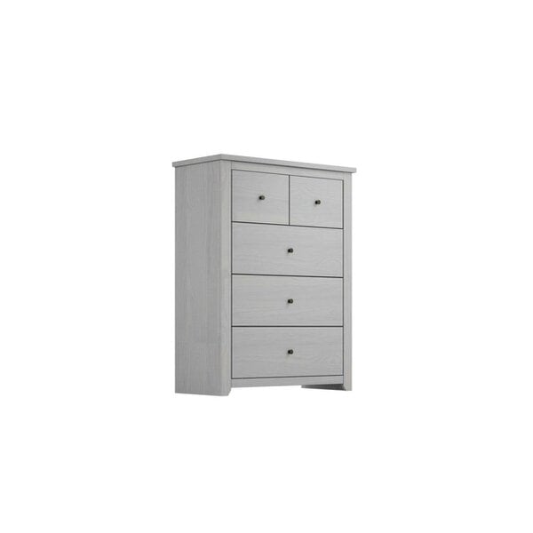 Wyld Haus Tralee Grey Washed Wooden 3+2 Storage Chest