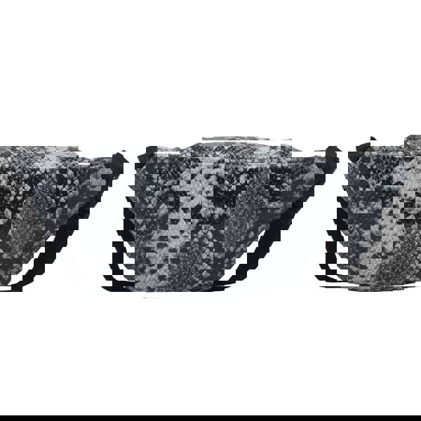 Assots London 'NOAH' Black & White Snake Leather Bum Belt Bag