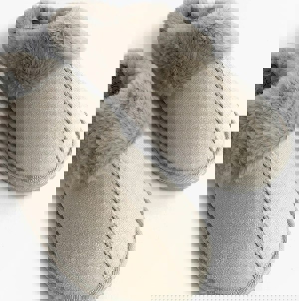 Jo & Joe GLIMMER Womens Mule Slippers Grey