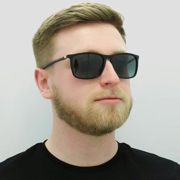 Hugo Boss Sunglasses BOSS 0665/S/IT 807 9O Black Dark Grey Gradient