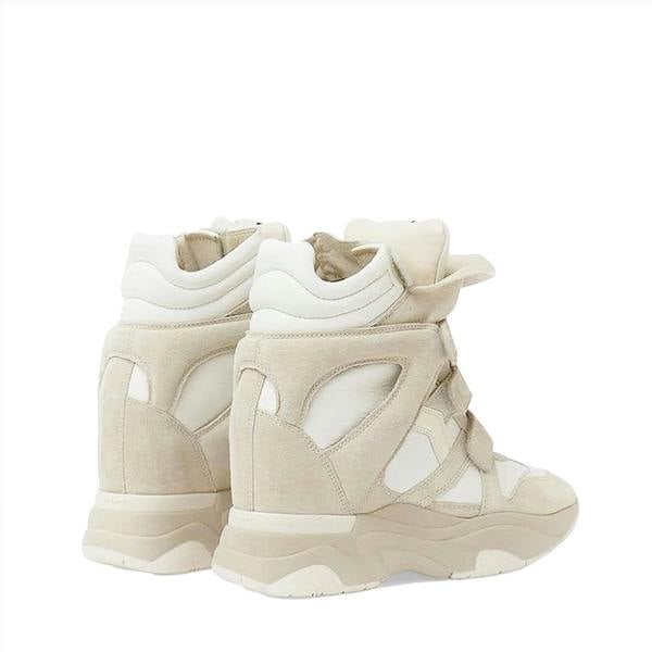 Isabel Marant Balskee High-Top Sneakers in leather and suede