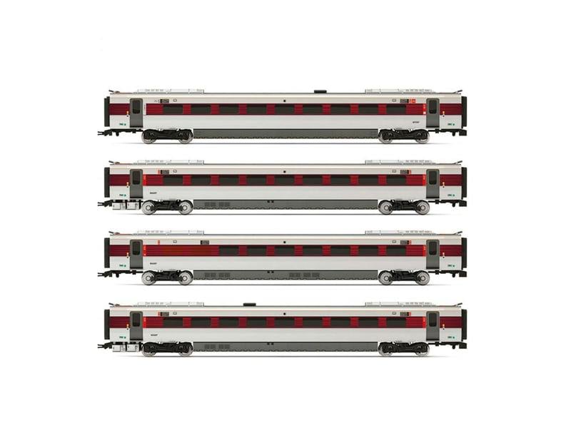 Hornby Class 801/2 LNER Azuma Railway 200 4 Car Coach Pack
