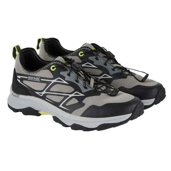 Regatta Mens Blaze Trainers - Grey/Black/Lime