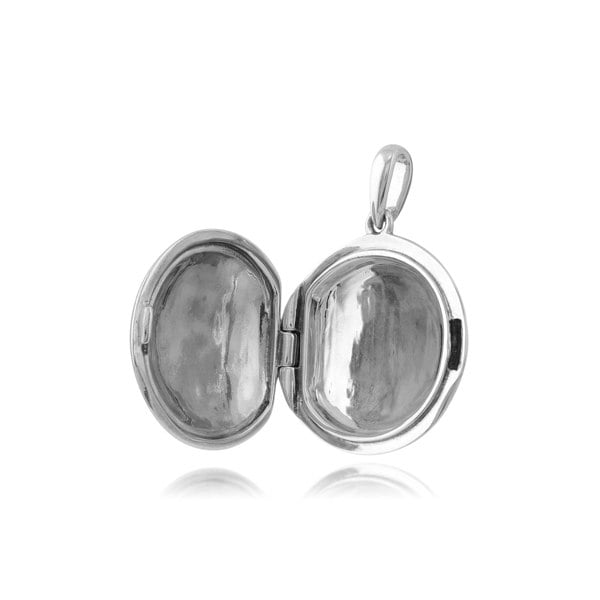 214P295501925 Rennie Mackintosh Round Marcasite Rose Locket Pendant in 925 Sterling Silver 3