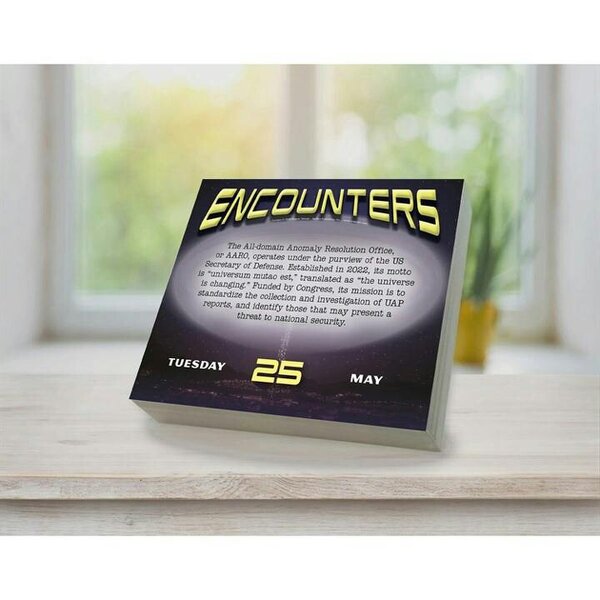 Encounters Desk Calendar 2027, Desk Calendars, Day To View, History & Literature, Gift