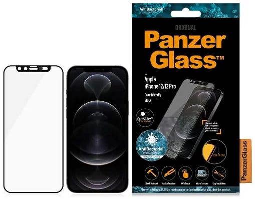 PanzerGlass Panzer Glass Case Friendly Screen Protection for iPhone 12/12 Pro 6.1" Black - 2714