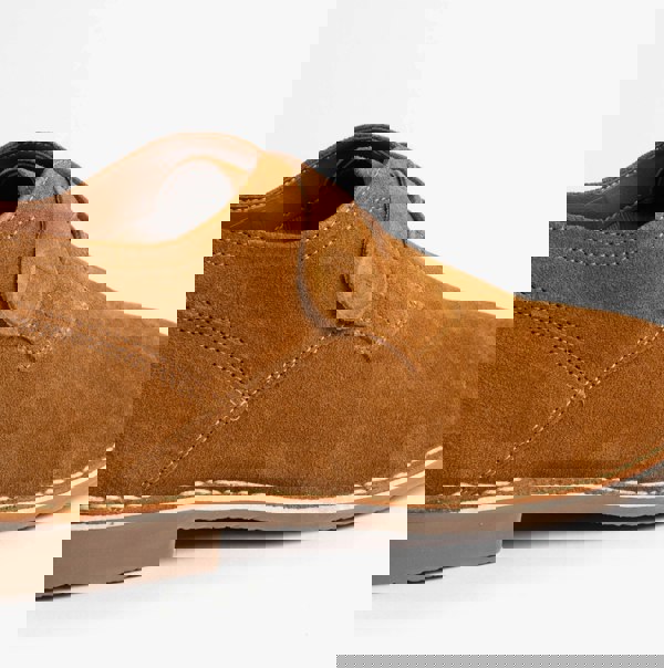 Popps JONAS Mens Suede Desert Shoes Cognac