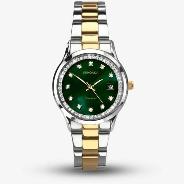 Sekonda Dress Catherine Two Colour Crystal Watch 40295