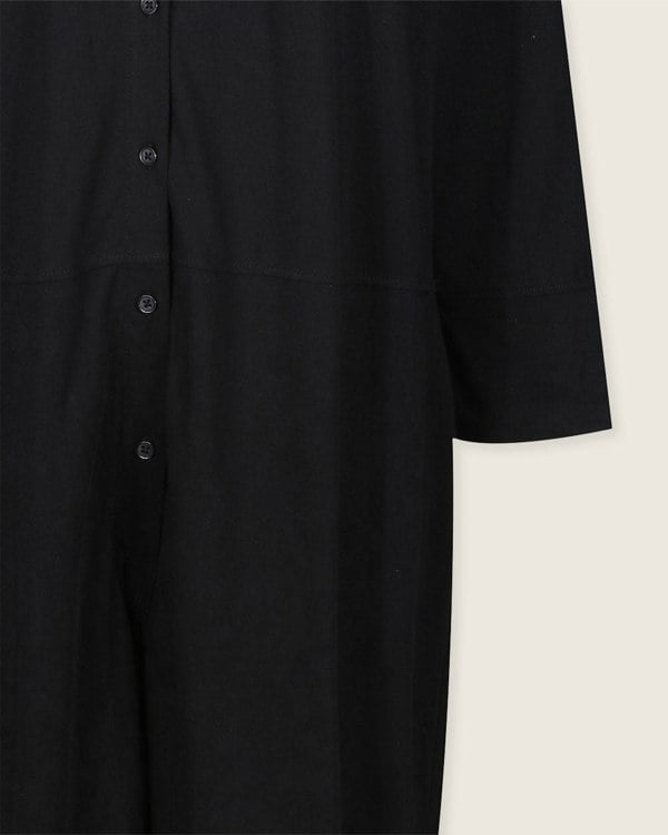Shana Black Collared Jumpsuit- image 8