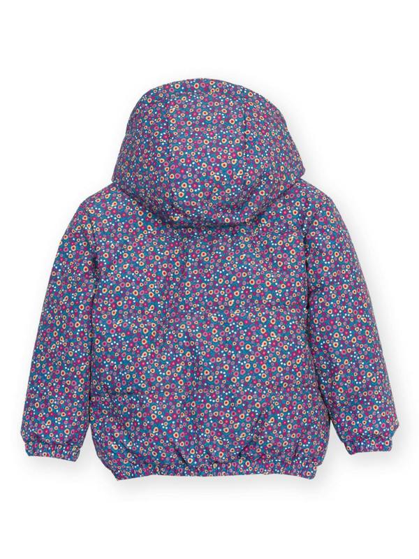 Kite Girls Berry Ditsy Reversible Cocoon Coat