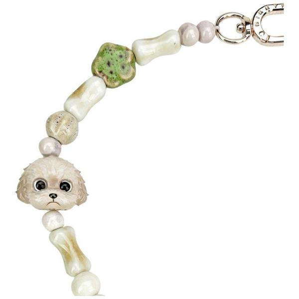 Nimmy Friends Nimmy Big Eye Cute Pet Teddy Mobile Phone Chain Bag Charm Ceramic Bracelet Brown - N-XDY-SL-014
