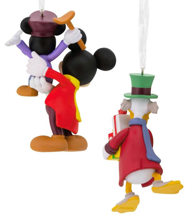 Disney Mickey's Christmas Carol Storied Moments  - Set of 2 Christmas Tree Ornaments