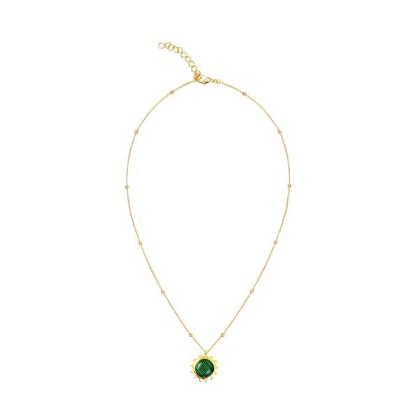 Stellar Elegance - Chakra Necklace Malachite - Lila Rasa