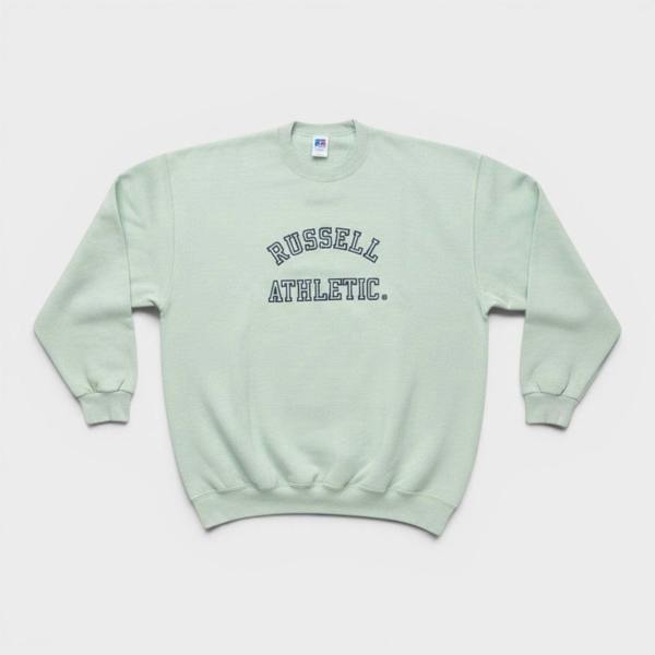 Russell Athletic Crew Logo Sweatshirt Cloud White