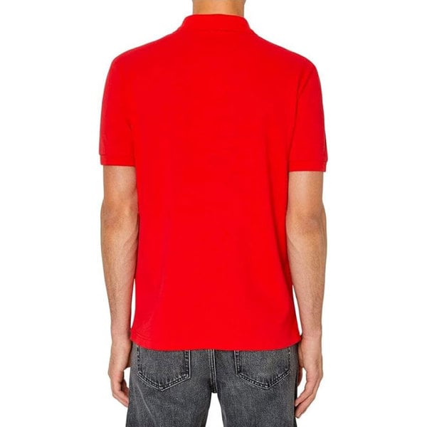 Diesel T-Smith-Div-New D Logo Racing Polo Shirt - Red