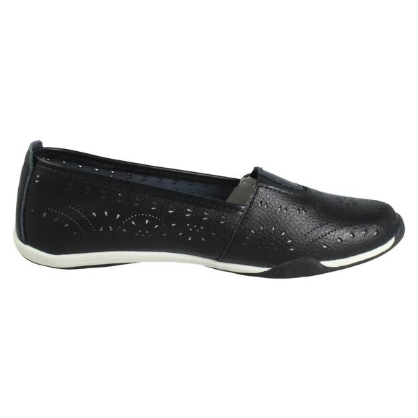 Down to Earth Ladies Down To Earth Punch Detail Casual Shoes F80578