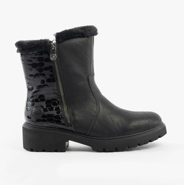 Rieker 76061-00 Womens Boots - Black