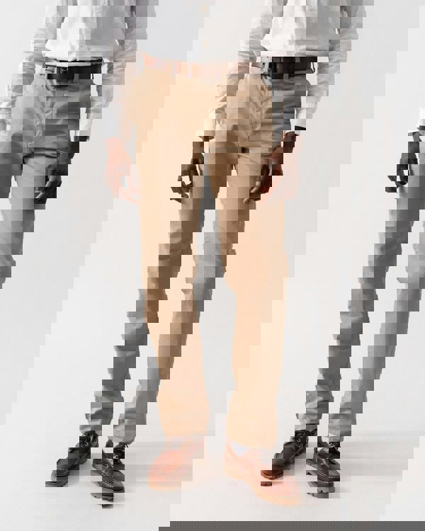 GANT Mens Regular Fit Twill Chinos - 248 Dark Khaki