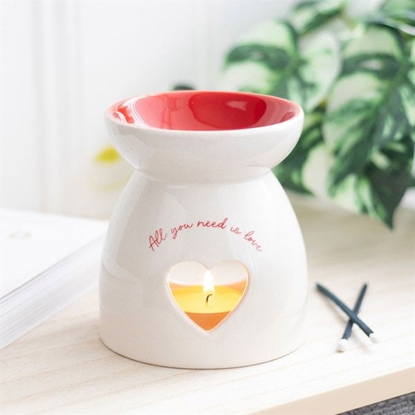 Serano All You Need is Love Heart Oil Burner and Wax Warmer