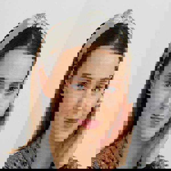 silver knot headband wedding guest hair band