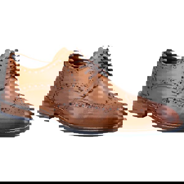 Hush Puppies Dustin Brogue Leather Men's Tan Brogues Shoes
