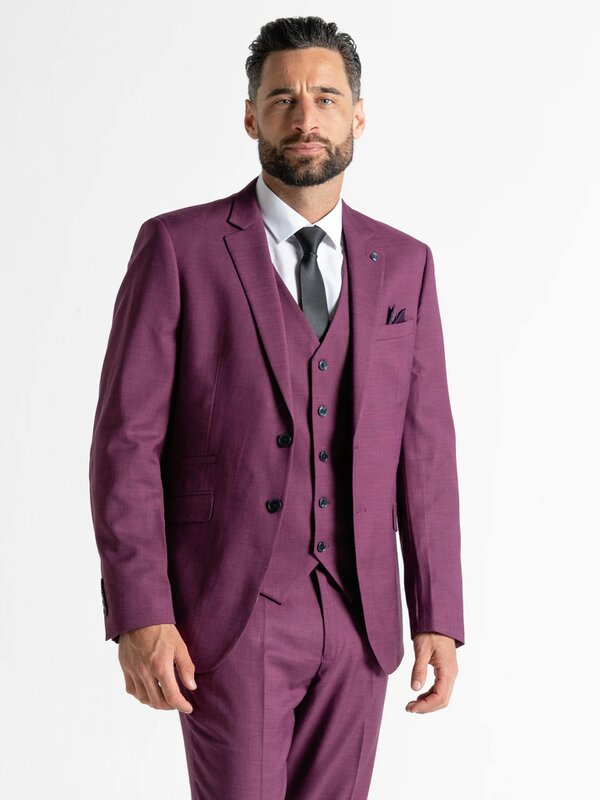V2 Classic Henry - Purple Three Piece Suit