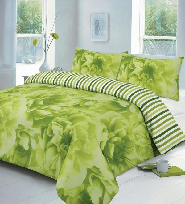 Rose Lime Duvet Cover Set