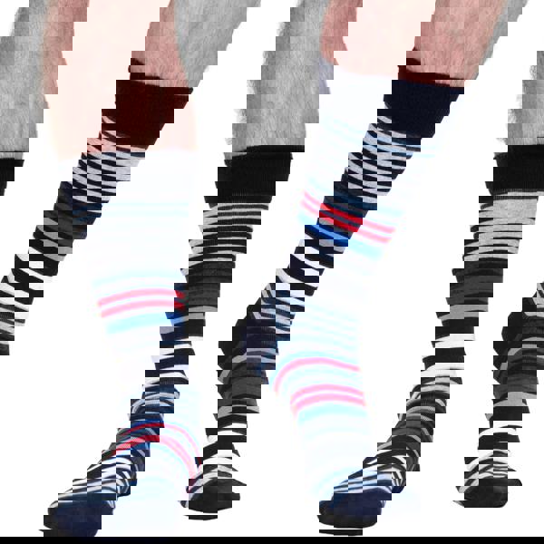 Jemsox 5-Pack Multi Spot & Stripe Organic Cotton Socks