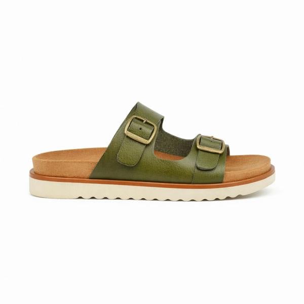 Cipriata Cipriata TIBERIA Womens Mules Sandals Green