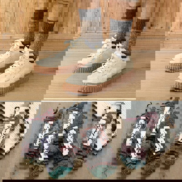 Anysox 5 Pairs Size 5-11 Fashion Socks High Quality Colorful Cotton for Men