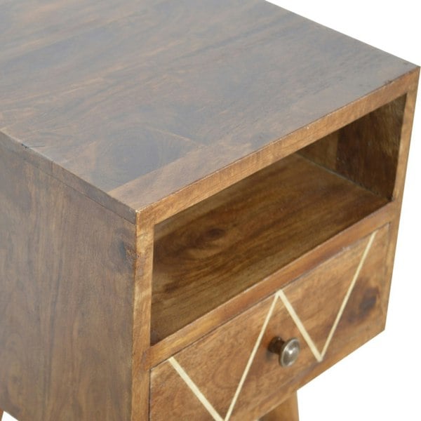 Artisan Furniture Mini Geo Brass Bedside