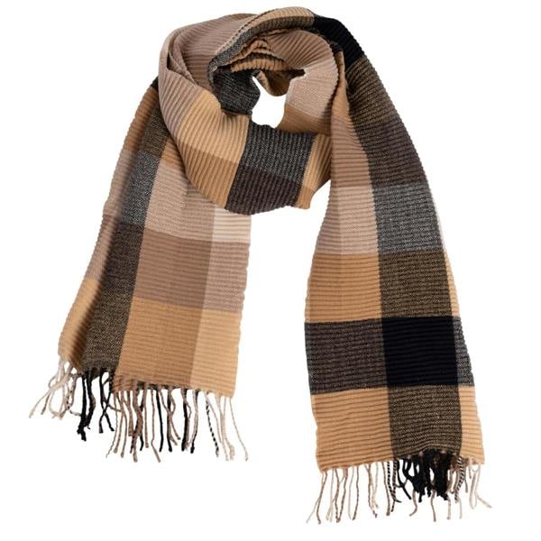 Trespass Womens/Ladies Claris Checked Scarf - Beige - 