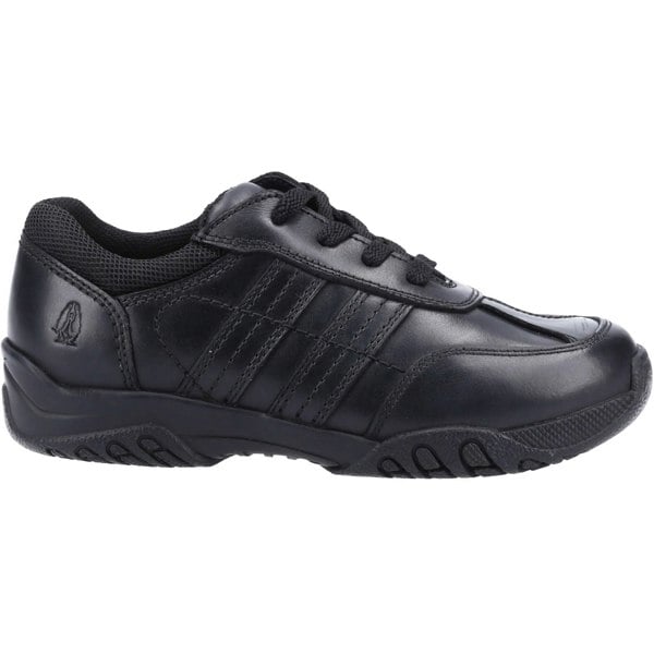 Hush Puppies Jezza 2 Senior Leather Boys's Black Lace-Up Shoes