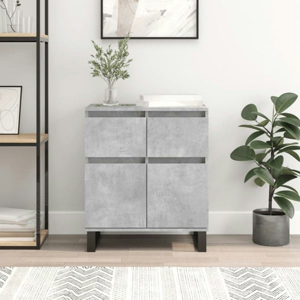 Berkfield Sideboard Concrete Grey 60x35x70 cm Engineered Wood