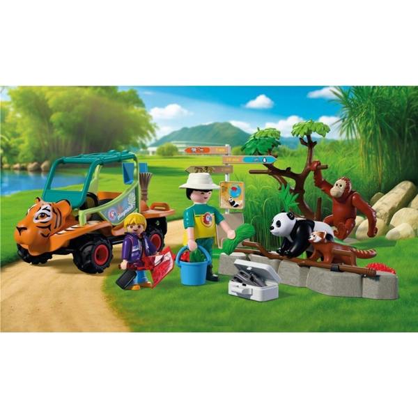 Zoo: Zoo Caretaker with Vehicle - 72072 Playset