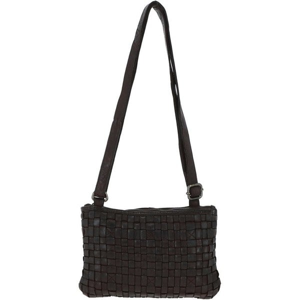 Ashwood Vintage Woven Leather Crossbody Bag