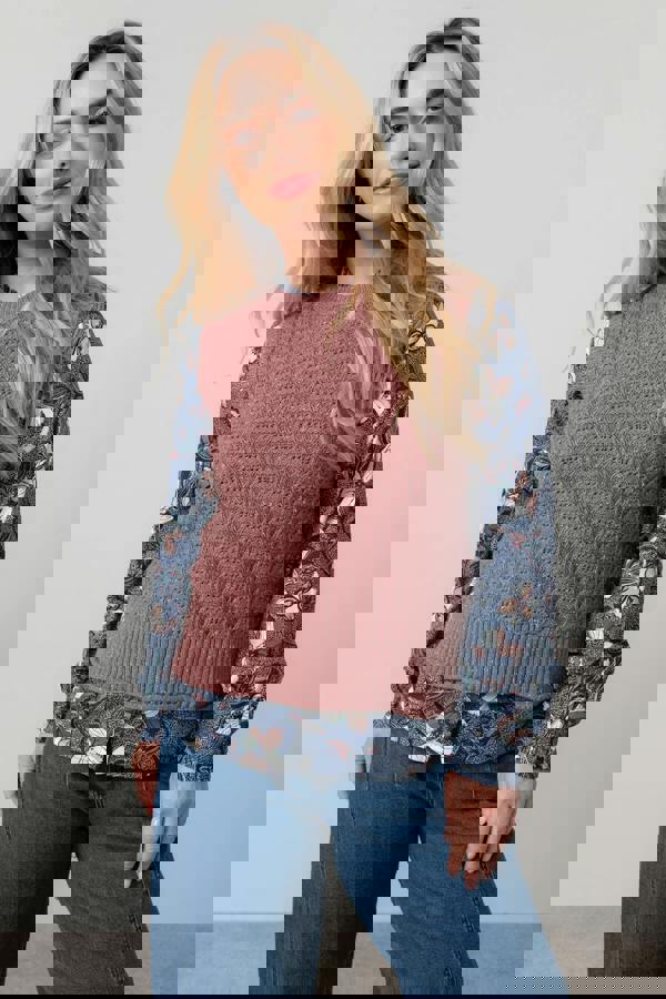 Lily & Me Eva Cotton Knit Tank Top Antique Rose