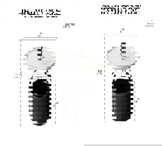Edwina Side Table, Small-Weilai Concept-Weilai Concept