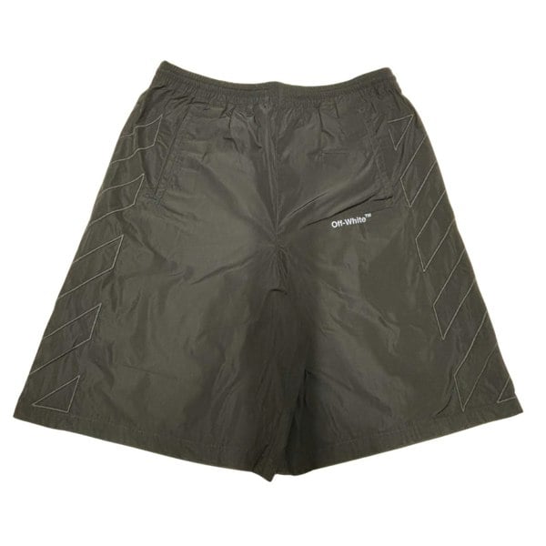 Off-White Diag Outline Black Track Shorts